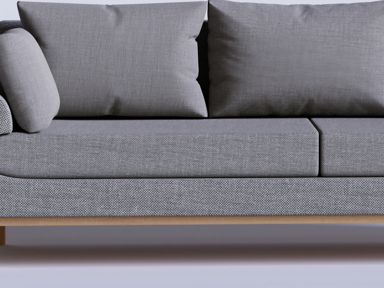 Detail of the Ruka 3-seat sofa
